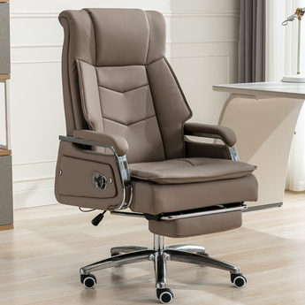 Cowhide massage office chair, vibration massage，